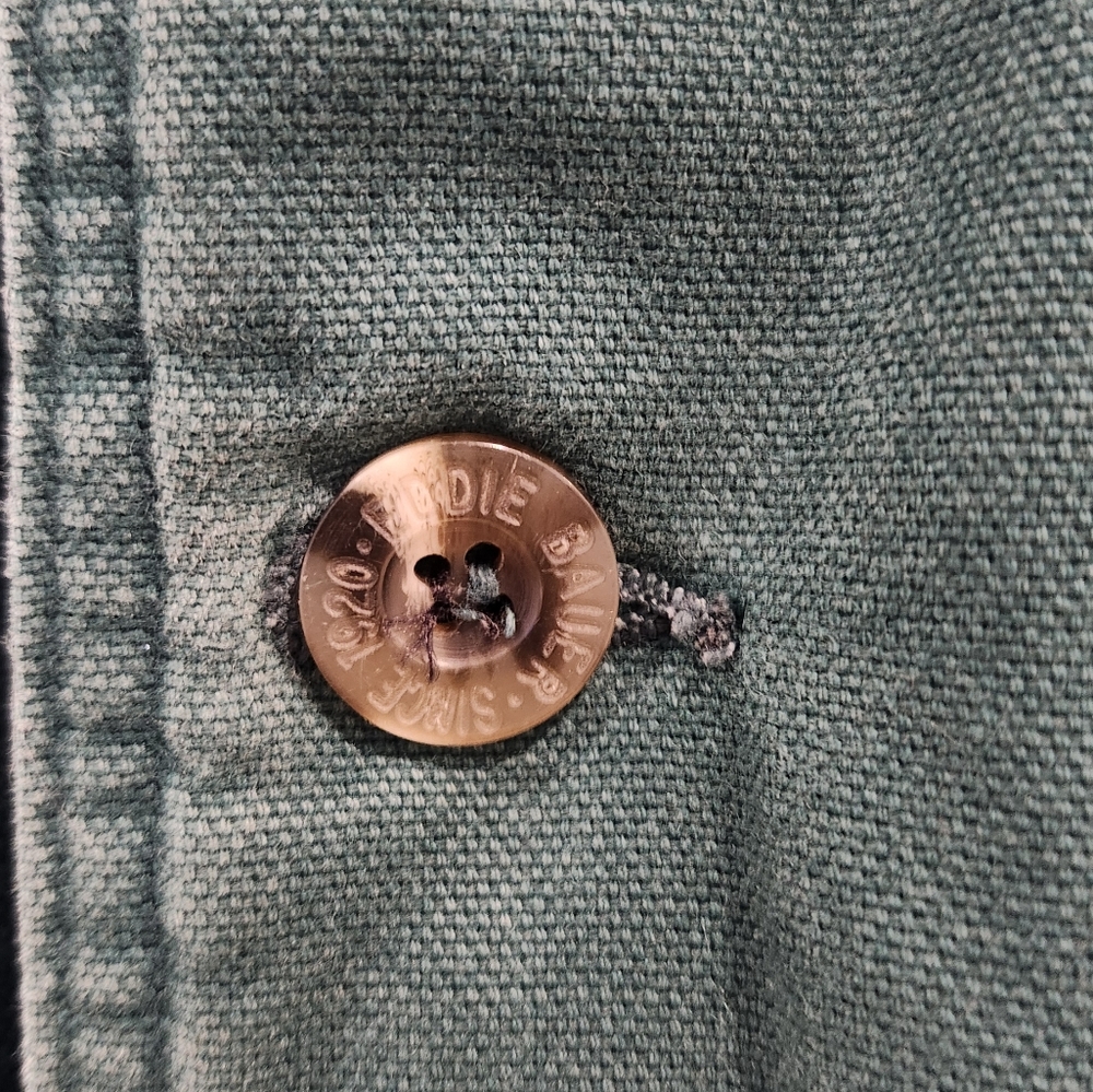 RARE VINTAGE EDDIE BAUER CHORE JACKET COAT MEDIUM GOOSE DOWN LINER GREEN BARN - Picture 5 of 16